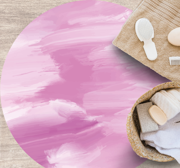 乙烯基地毯轻柔玫瑰旋转 - TenStickers