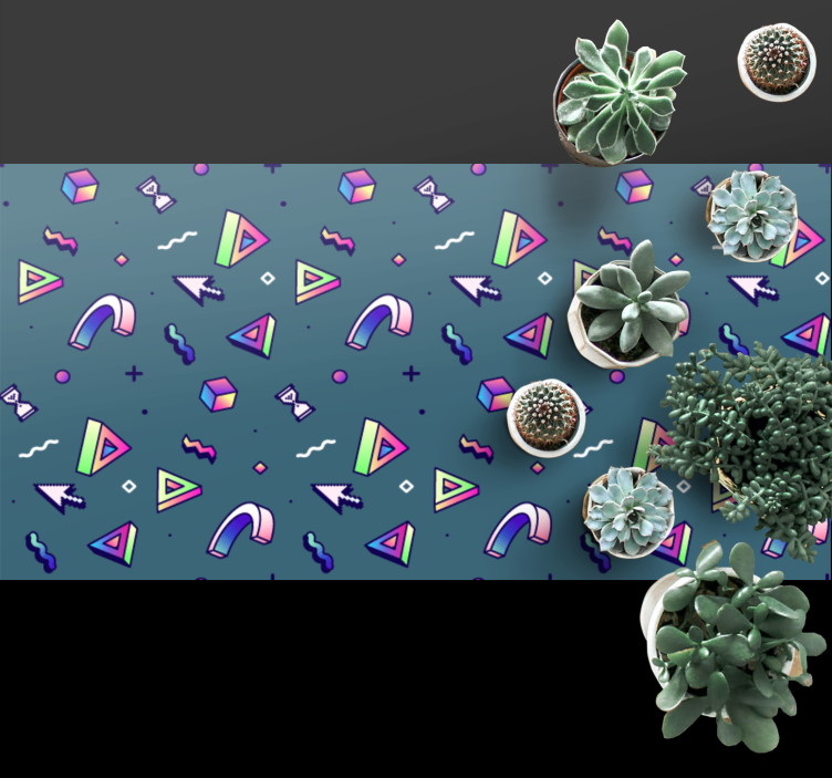 乙烯基地毯几何色彩飞溅 - TenStickers