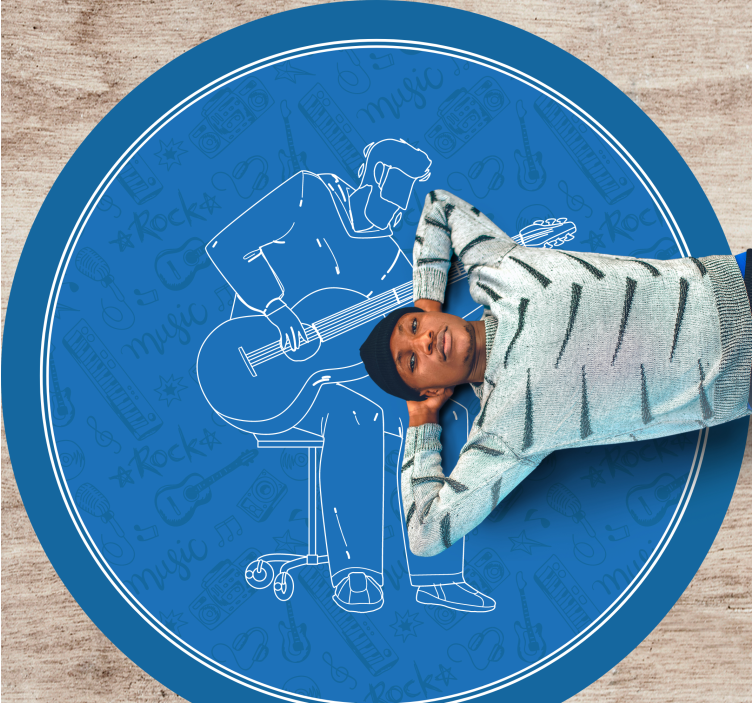 乙烯基地毯带来音乐氛围 - TenStickers