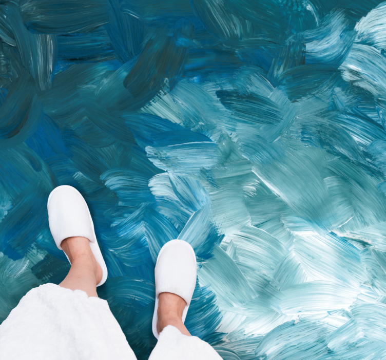 乙烯基地毯展现海洋笔触之美 - TenStickers