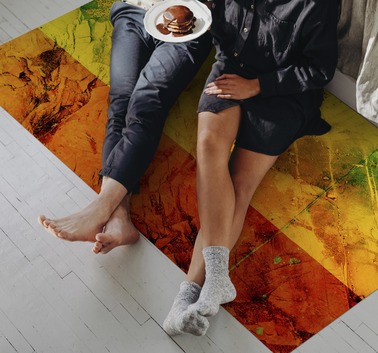 乙烯基地毯温暖色彩层次 - TenStickers