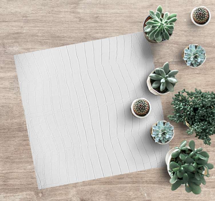 乙烯基地毯白色鳄鱼皮 - TenStickers