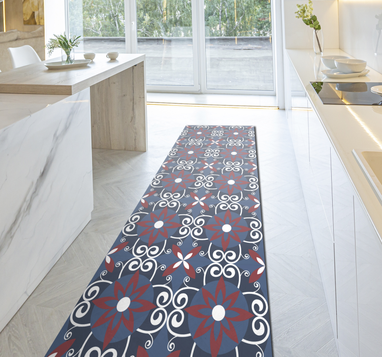 乙烯基地毯植物螺旋元素 - TenStickers