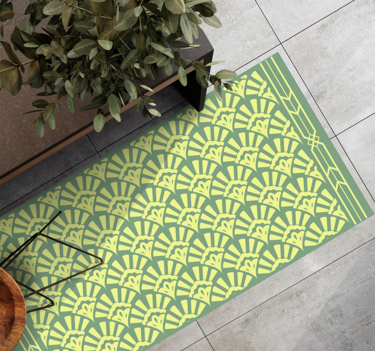 乙烯基地毯 旭日花 - TenStickers