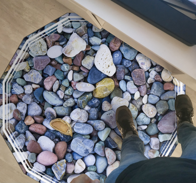 小小的石头碎花地毯 - TenStickers