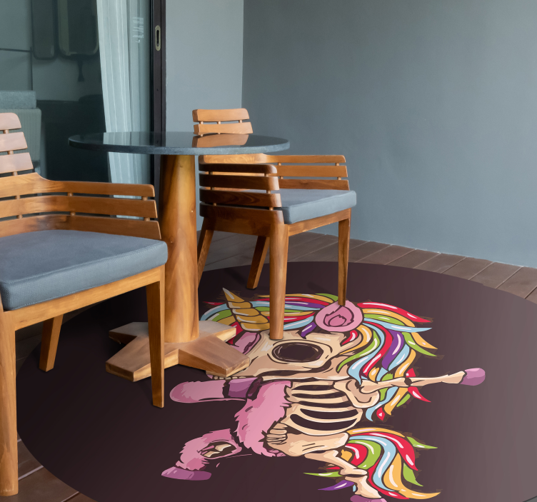 独角兽僵尸轻拍万圣节地毯 - TenStickers