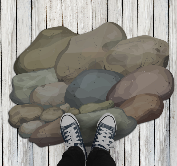 乙烯基地毯质地的不同的石头 - TenStickers