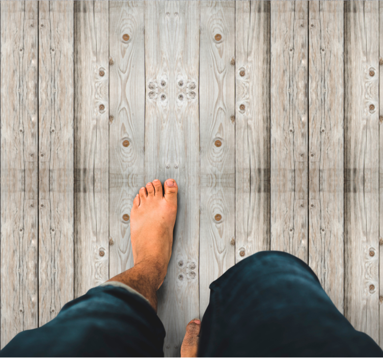 白松木效果乙烯基地毯 - TenStickers