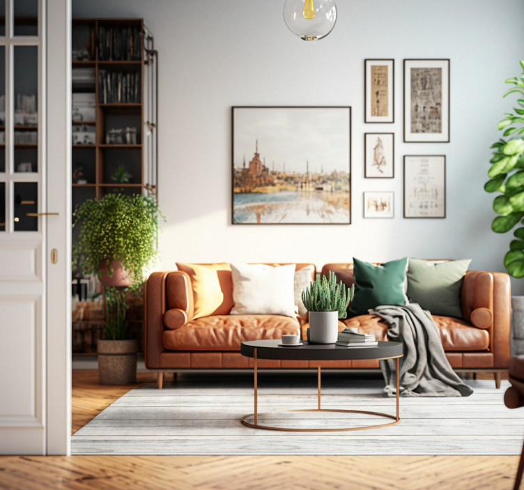 白木风格乙烯基地毯 - TenStickers