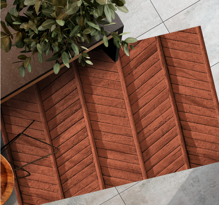 乙烯基地毯木纹 木板细节 - TenStickers