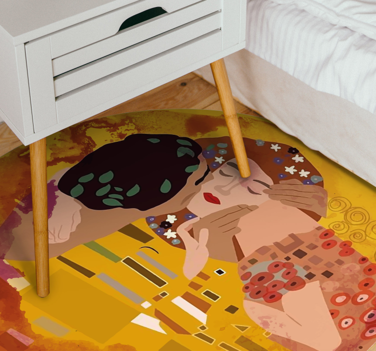 乙烯基地毯 抽象世界拥抱 - TenStickers