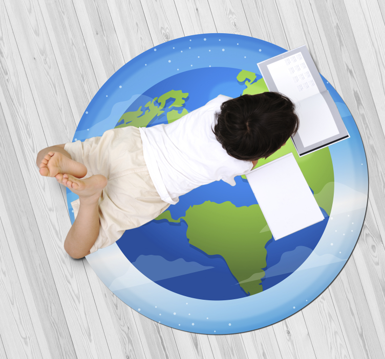 乙烯基地毯 圆形制图 - TenStickers