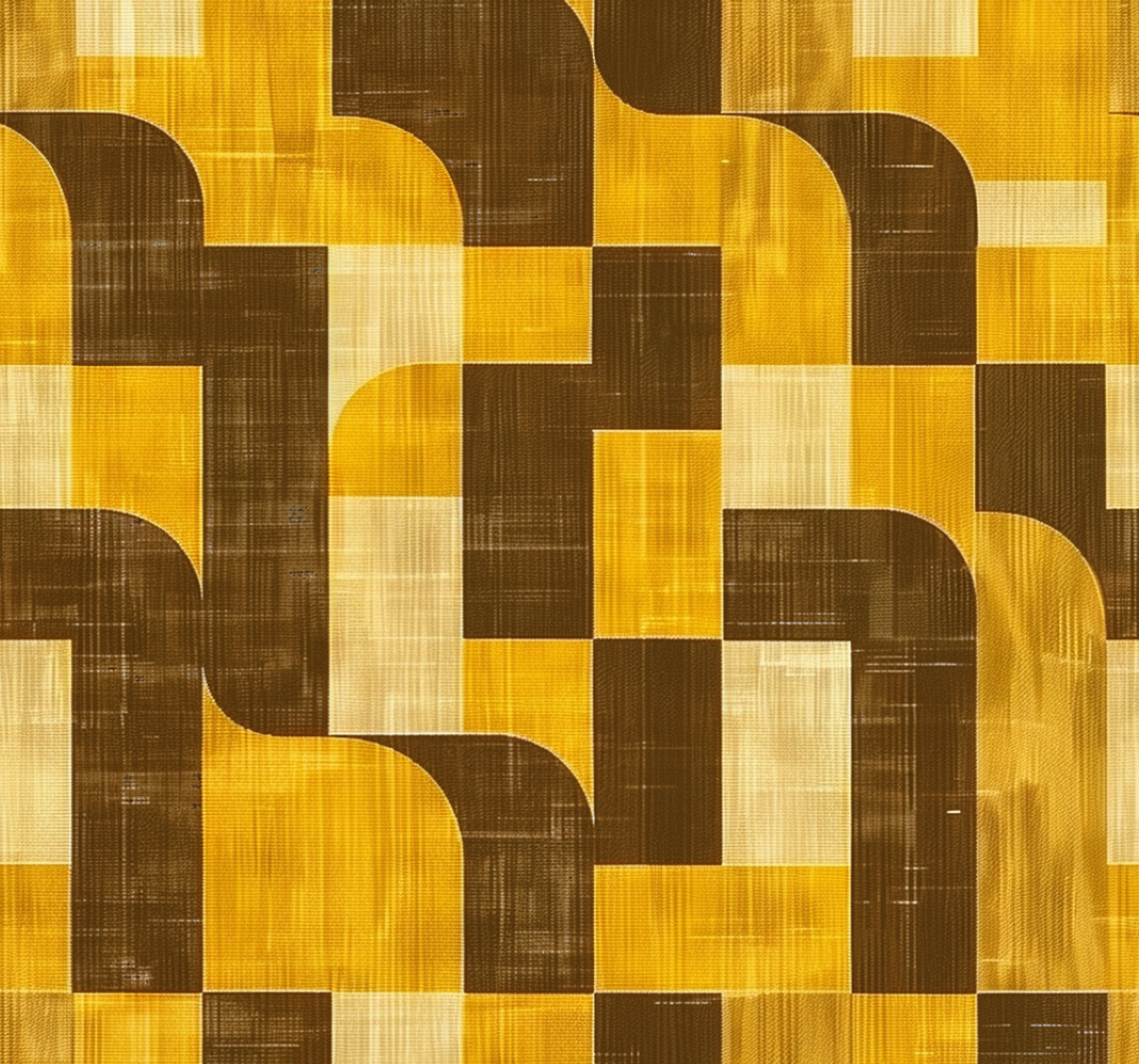 乙烯基地毯黄色艺术装饰风格 - TenStickers