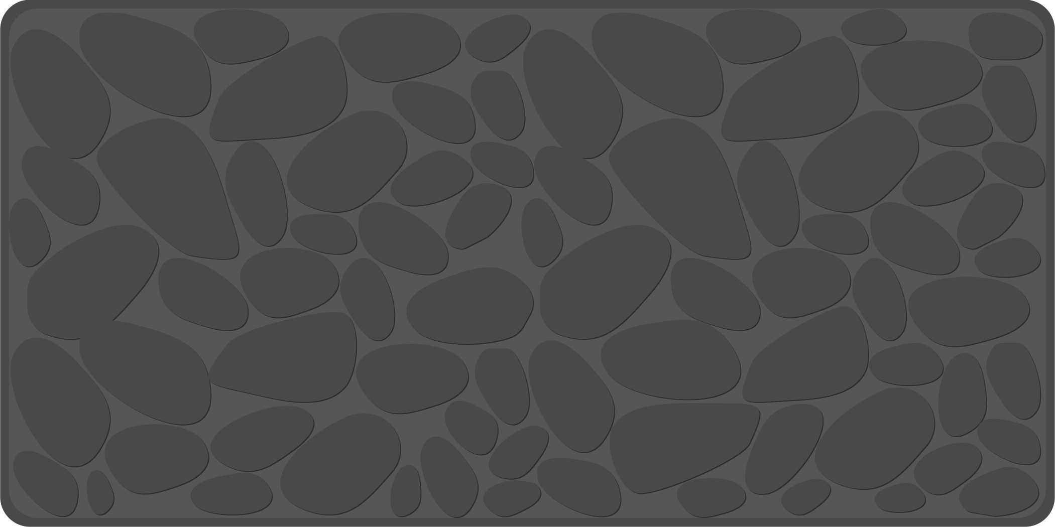 乙烯基地毯浴室 灰色岩石效果 - TenStickers