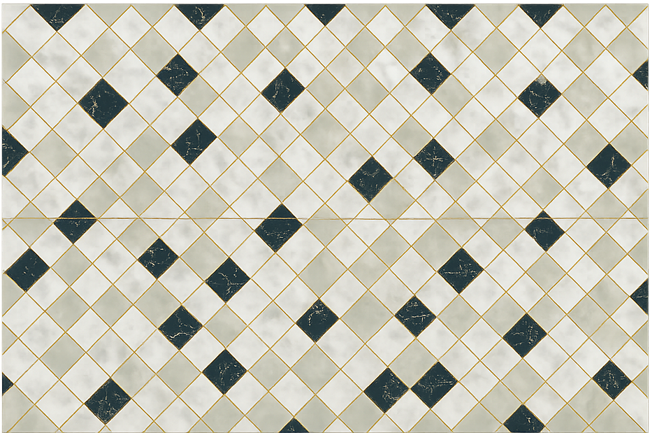 乙烯基地毯客厅 水泥砖灰色调 - TenStickers