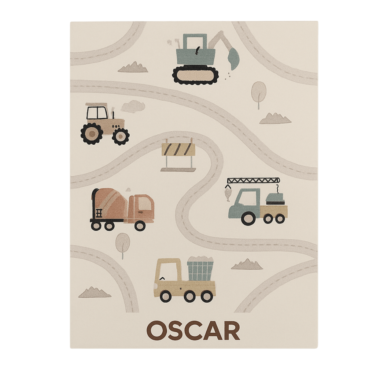 乙烯基地毯 定制米色结构 - TenStickers