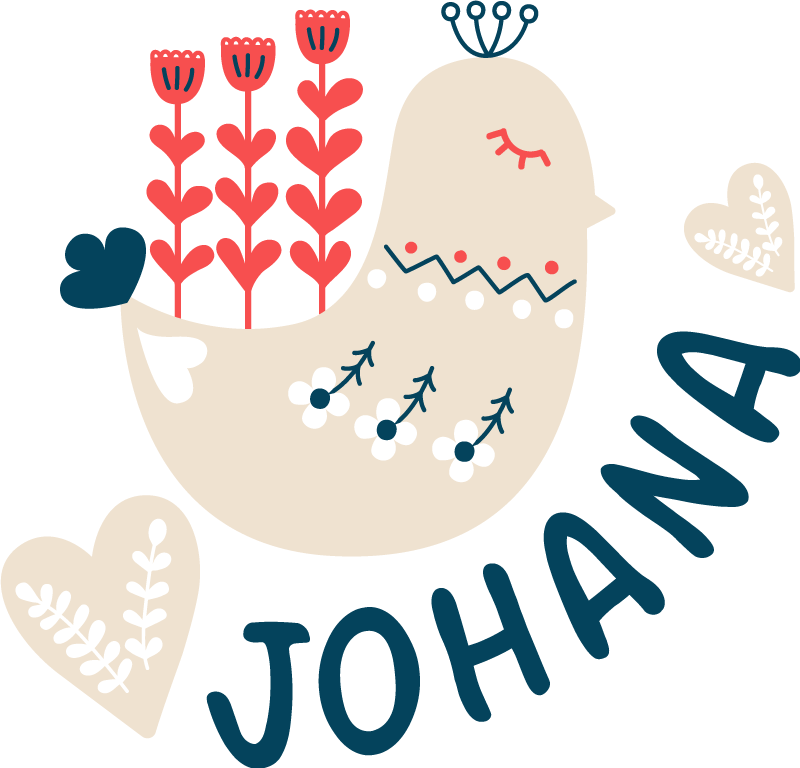 乙烯基地毯动物北欧雪鸟个性定制 - TenStickers