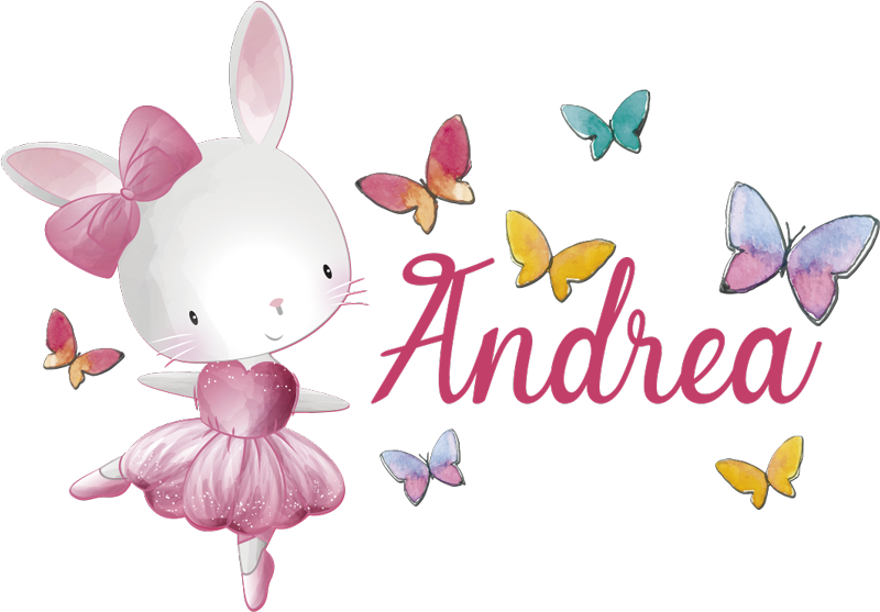 乙烯基地毯动物女孩跳芭蕾舞 - TenStickers