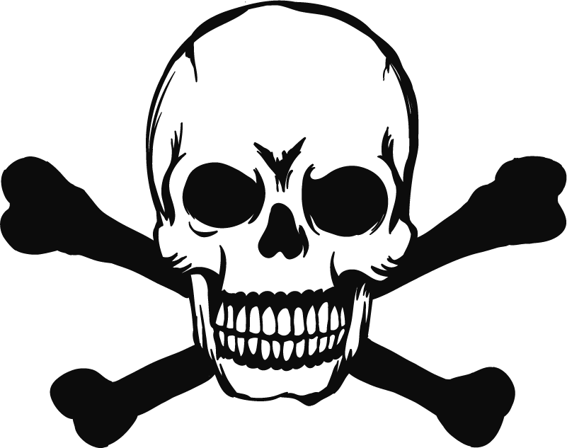 乙烯基地毯万圣节汽车骷髅装饰 - TenStickers