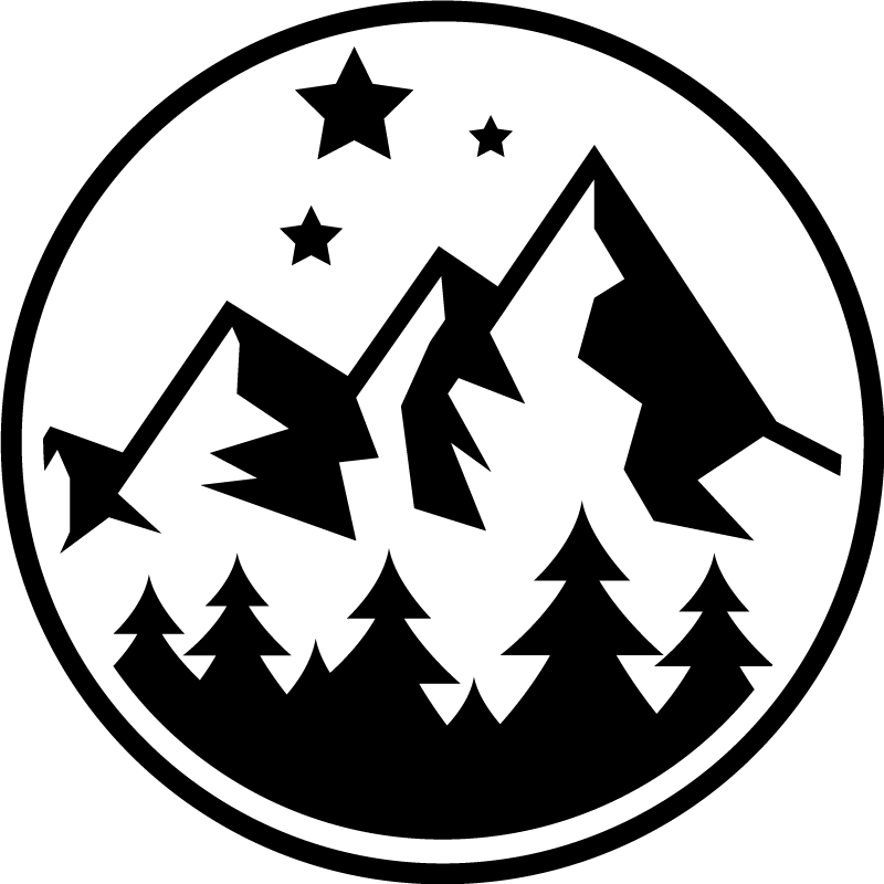 乙烯基花草地毯山林风景 - TenStickers