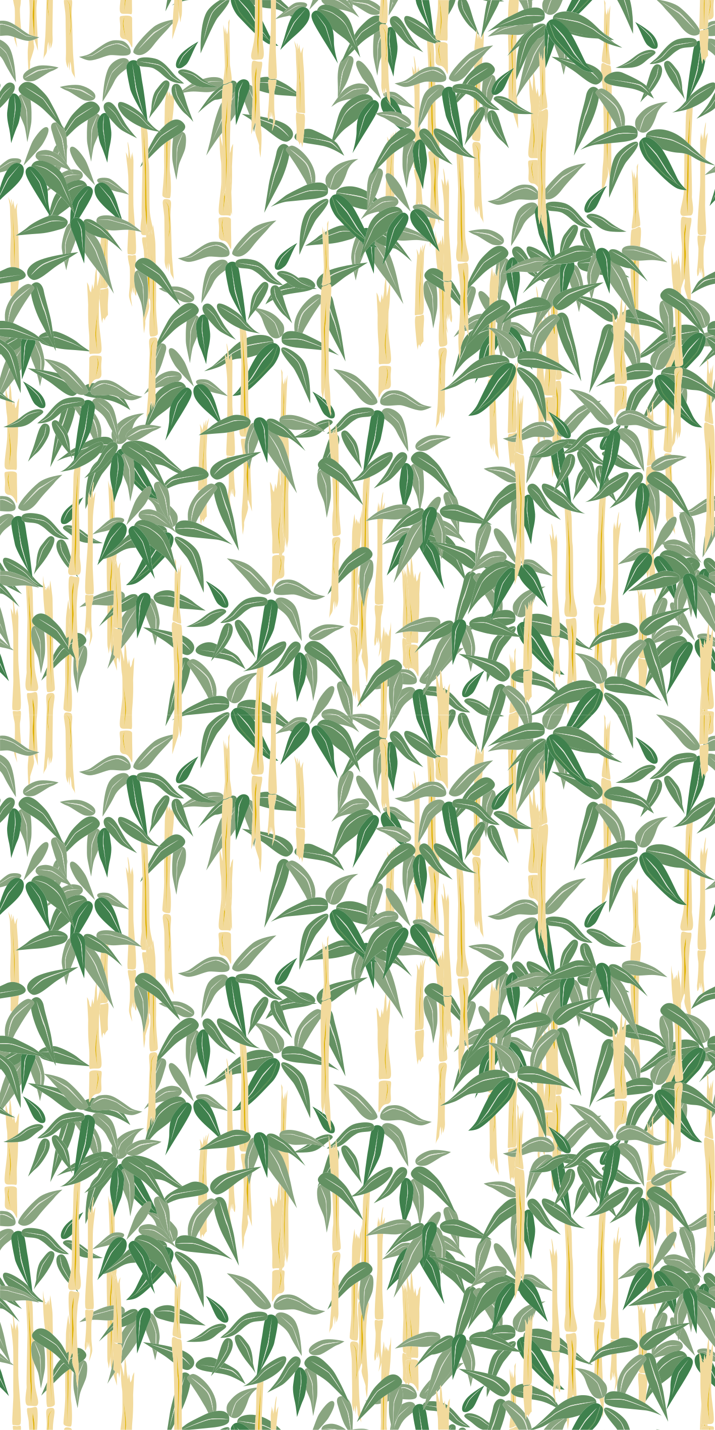 乙烯基花草地毯适用于窗户的竹枝 - TenStickers