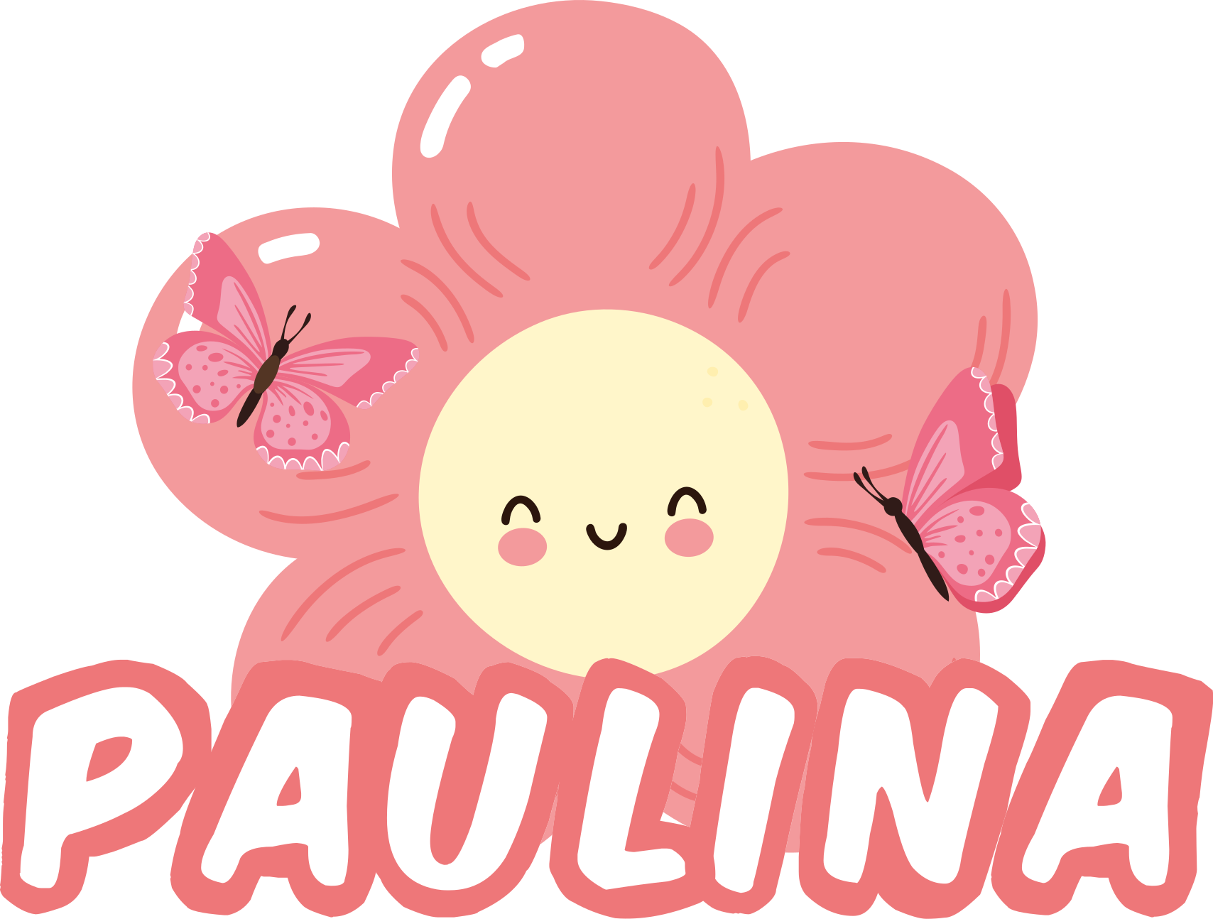 乙烯基花草地毯 花与蝴蝶及名称 - TenStickers