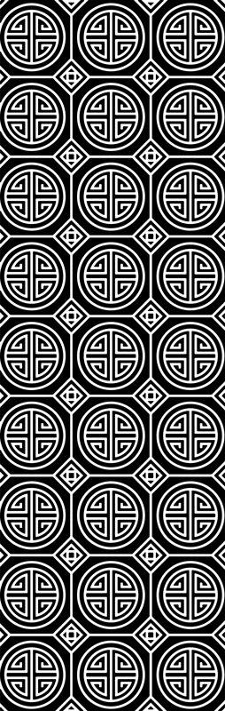 乙烯基地毯浴室日式极简风格隔断 - TenStickers