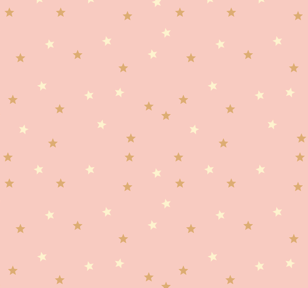 乙烯基地毯星星粉色底上小金星 - TenStickers