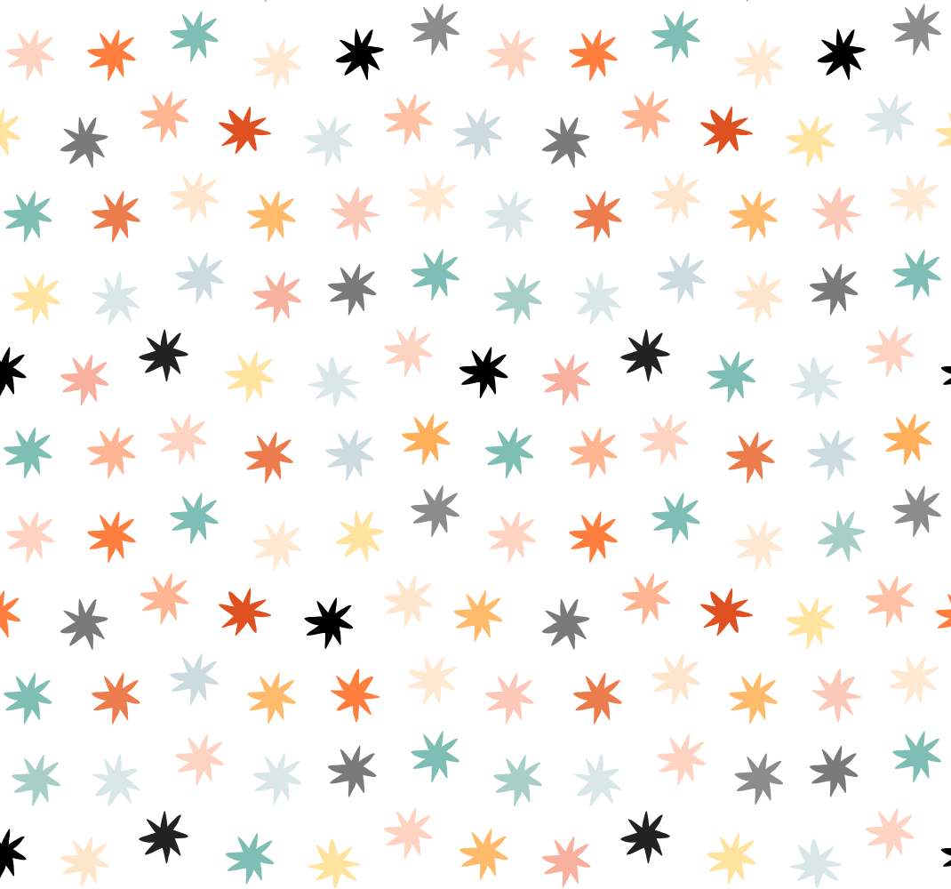 乙烯基地毯星星几何星形图案 - TenStickers