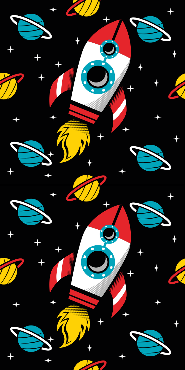 乙烯基地毯星星无限延伸至天际 - TenStickers