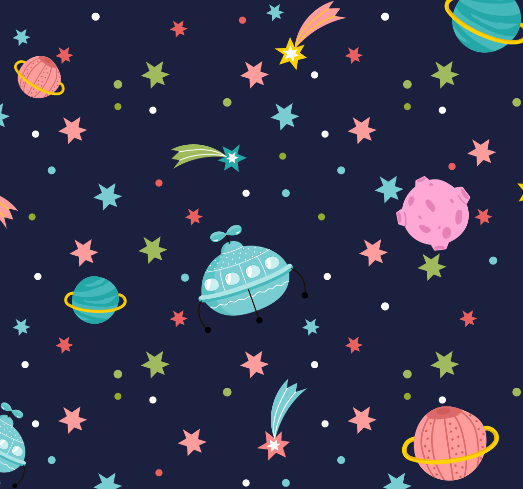 乙烯基地毯星星天体空间 - TenStickers
