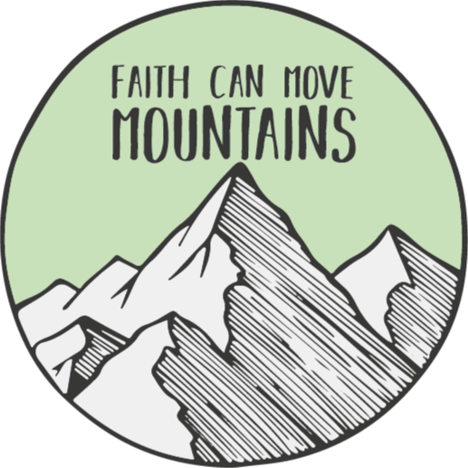 天然乙烯基地毯信念能移山 - TenStickers