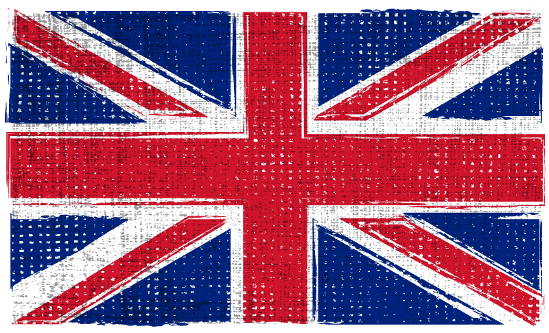 乙烯基地毯几何英国颓废风格旗帜 - TenStickers