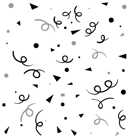 乙烯基地毯几何黑灰色彩屑 - TenStickers