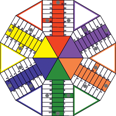 乙烯基地毯 儿童 几何拼图桌面贴纸 - TenStickers