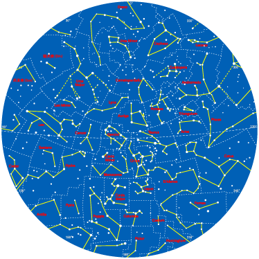 乙烯基地毯 儿童 南半球星座 - TenStickers