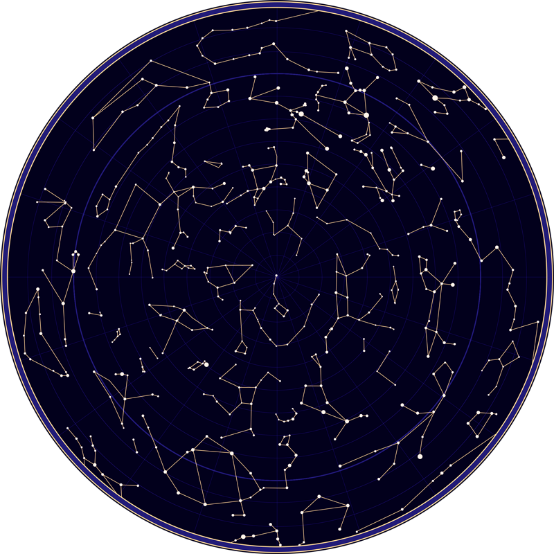 乙烯基地毯 儿童 星座图 - TenStickers