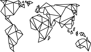 乙烯基地毯折纸世界地图装饰性乙烯基 - TenStickers