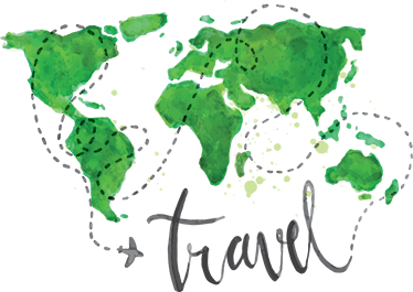 乙烯基地毯装饰世界地图旅行设计 - TenStickers