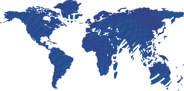 乙烯基地毯蓝色波浪世界地图设计 - TenStickers