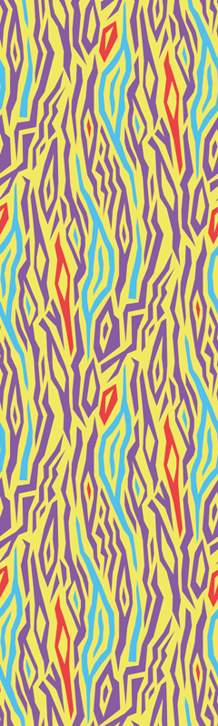 乙烯基厨房地毯复古斑马动物图案冰箱 - TenStickers