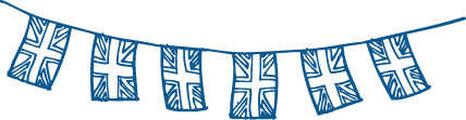 卧室乙烯基地毯 英国旗帜图案地垫 - TenStickers