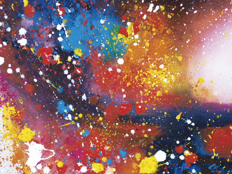 乙烯基地毯现代抽象绘画 - TenStickers