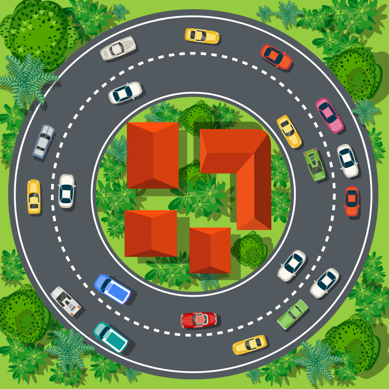 乙烯基地毯 好玩的电路 - TenStickers