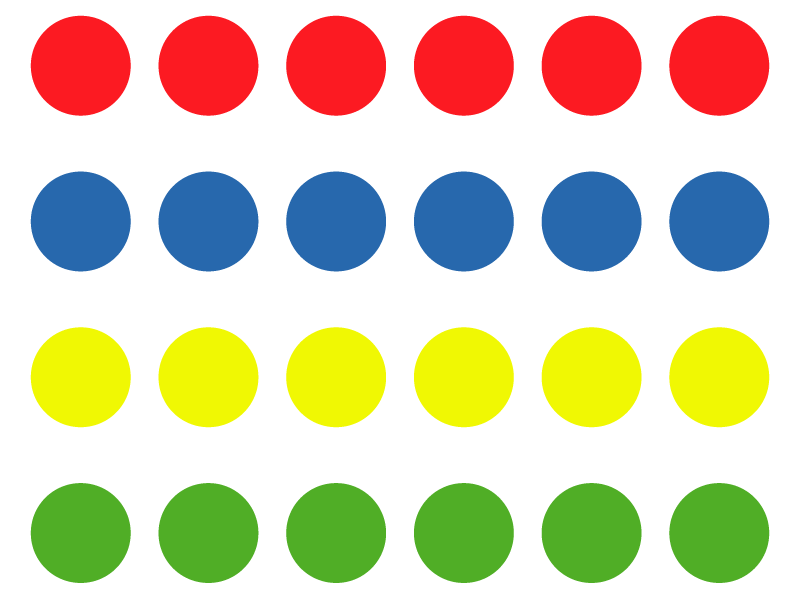 乙烯基地毯 彩色圆点游戏 - TenStickers