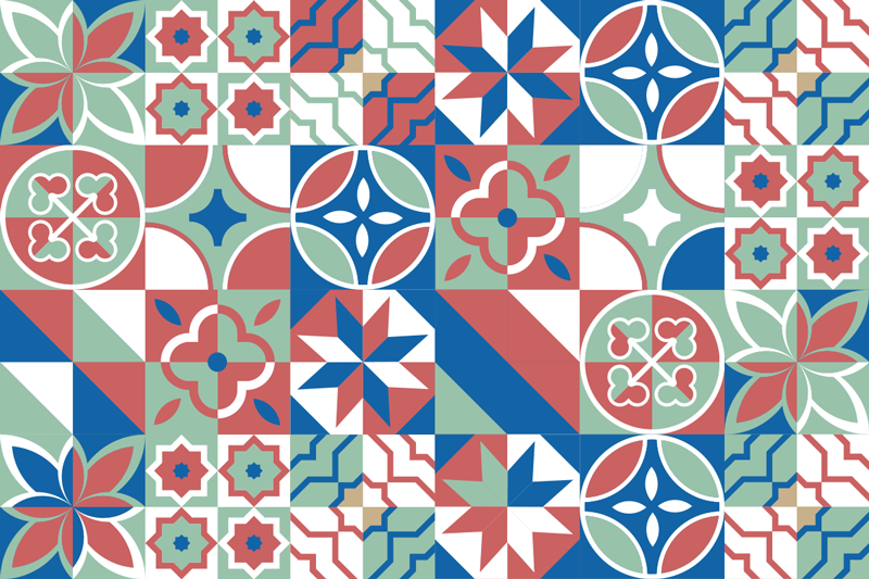 不同图案的乙烯基厨房垫 - TenStickers