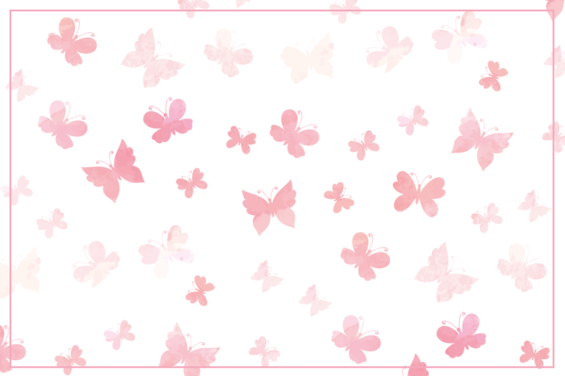 乙烯基花草地毯 蝴蝶散布 - TenStickers