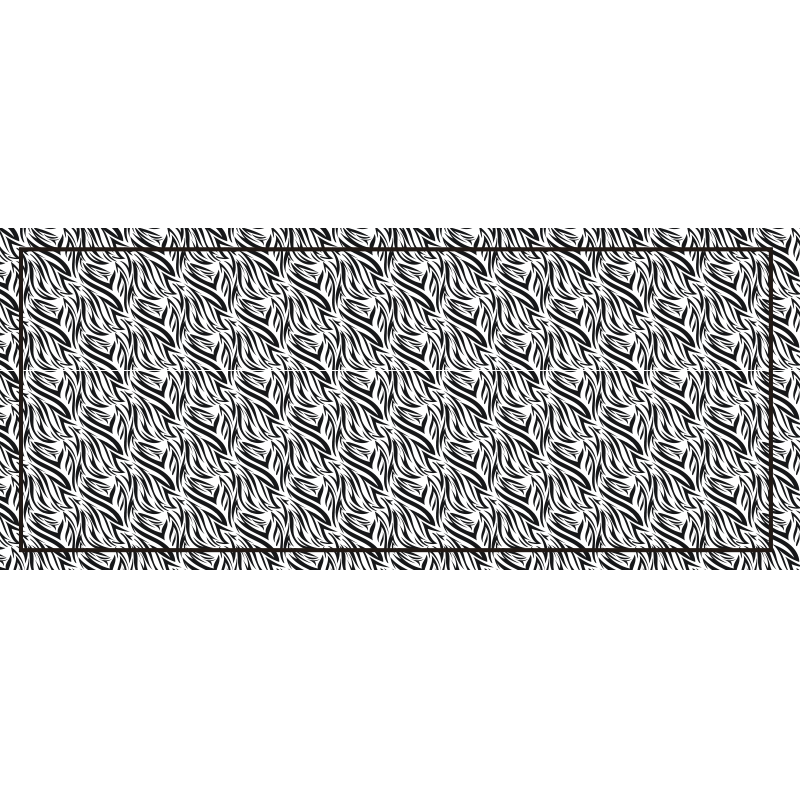 乙烯基地毯动物印花 斑马扭曲 - TenStickers