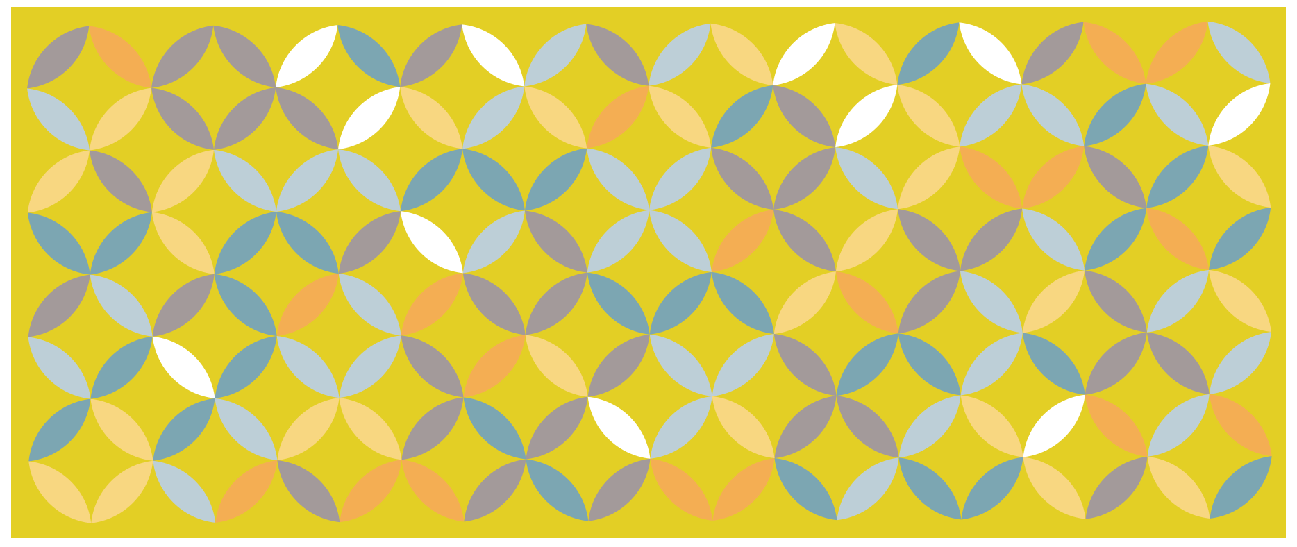 乙烯基地毯几何 抽象几何构图 - TenStickers