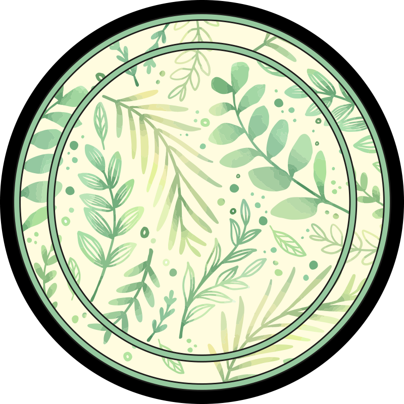 乙烯基花草地毯 植物主题装饰 - TenStickers